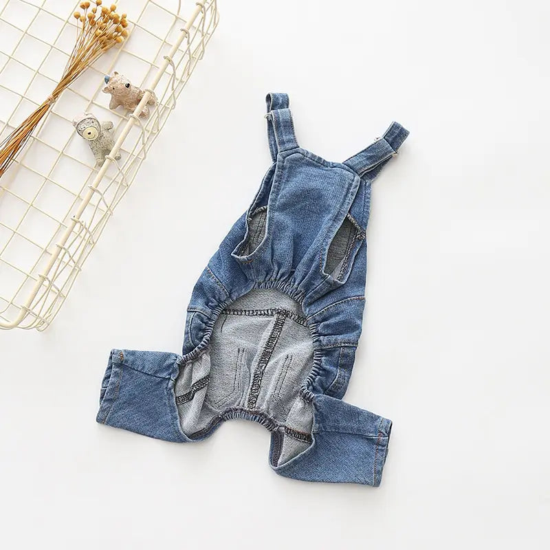 Blue Jean Dog Overalls