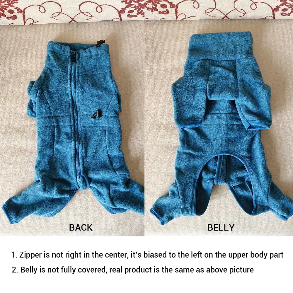 Thick Fleece Dog Jumpsuit