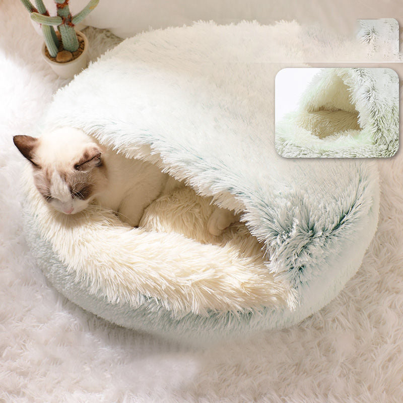 Plush shell pet nest