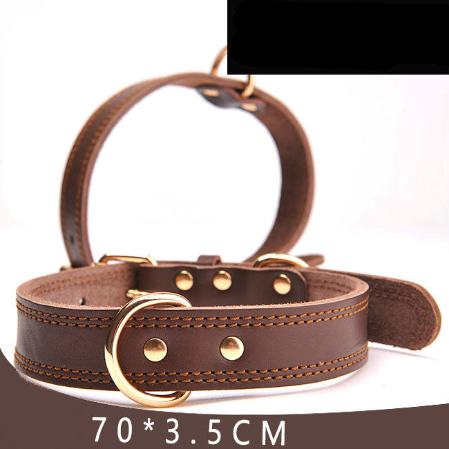 Pet supplies leather dog collar