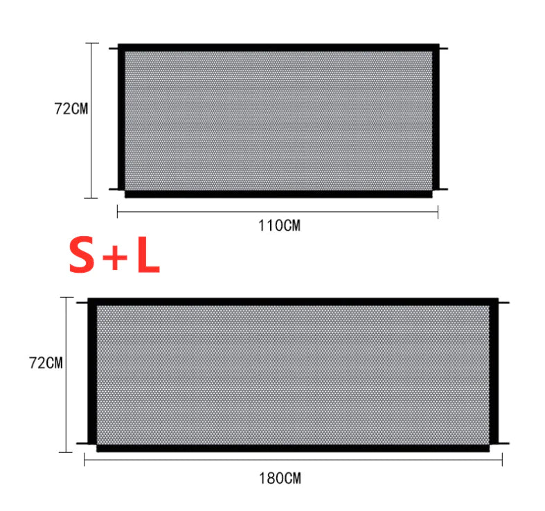 Black Foldable Safety Gate