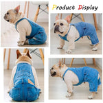 Blue Jean Dog Overalls